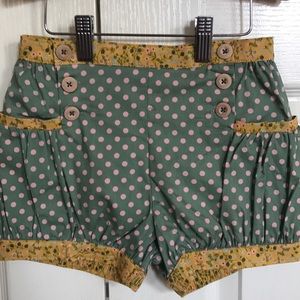 Matilda Jane Green Thumb Bubble Shorts NWT
